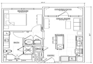 Unit 1327 1112 floor plan
